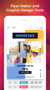 اسکرین شات برنامه Poster Maker : Flyer Maker 3