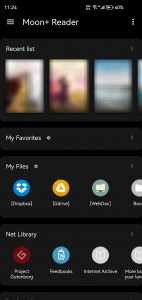 اسکرین شات برنامه Moon+ Reader 7