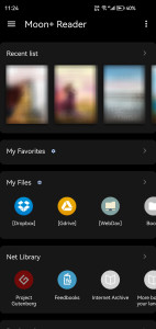 اسکرین شات 7 برنامه Moon+ Reader