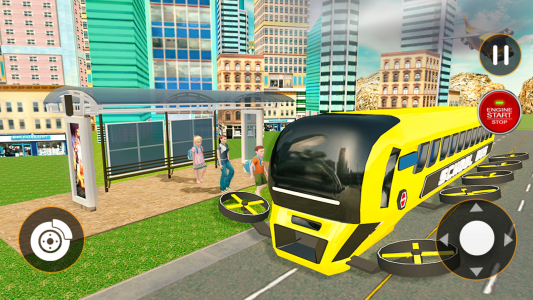 اسکرین شات بازی Flying City Bus Simulator 2024 4