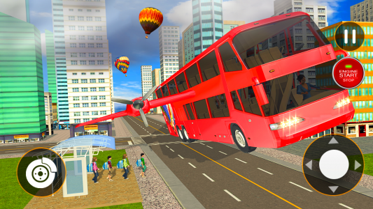 اسکرین شات بازی Flying City Bus Simulator 2024 2