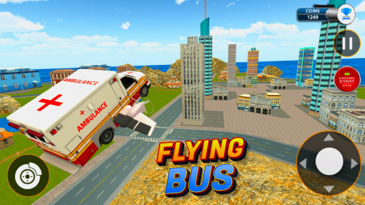 اسکرین شات بازی Flying City Bus Simulator 2024 3