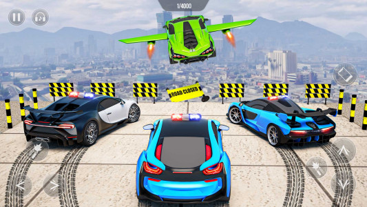 اسکرین شات برنامه Flying Car Robot Shooting Game 7