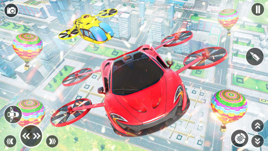 اسکرین شات برنامه Flying Car Robot Shooting Game 5