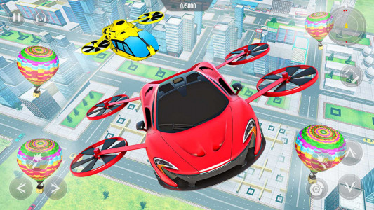 اسکرین شات برنامه Flying Car Robot Shooting Game 8