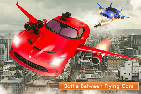 اسکرین شات بازی Car Flying Shooting: Car games 1