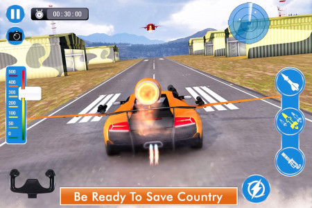 اسکرین شات بازی Car Flying Shooting: Car games 2