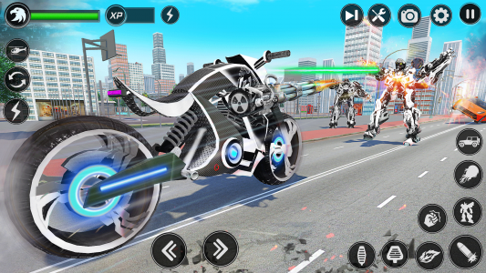 اسکرین شات بازی Flying Hawk Robot Car Games 3
