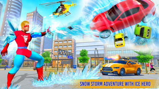 اسکرین شات بازی Snow storm ice hero robot game 2