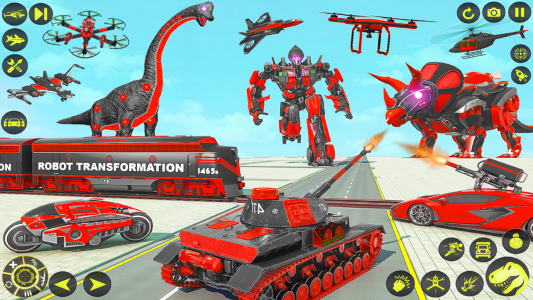 اسکرین شات بازی Dino Robot Car Transform Games 3