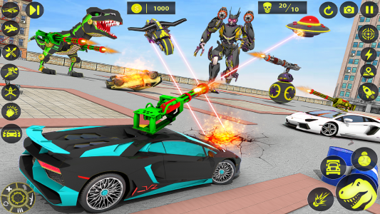 اسکرین شات بازی Dino Robot Car Transform Games 8