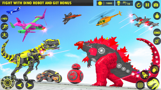اسکرین شات بازی Dino Robot Car Transform Games 6