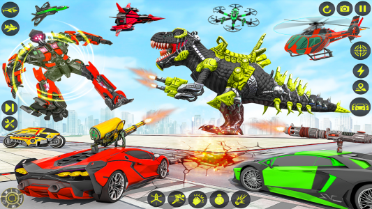 اسکرین شات بازی Dino Robot Car Transform Games 4