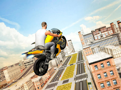 اسکرین شات بازی Flying Moto Racer 3d 8