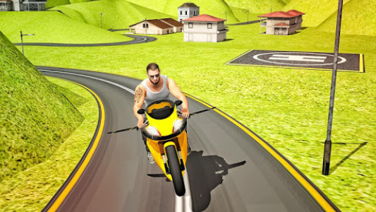 اسکرین شات بازی Flying Moto Racer 3d 1