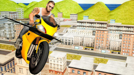 اسکرین شات بازی Flying Moto Racer 3d 2