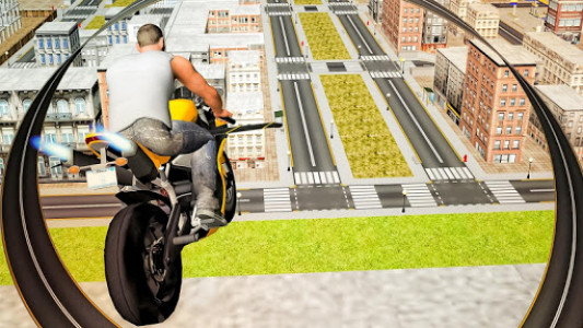 اسکرین شات بازی Flying Moto Racer 3d 5