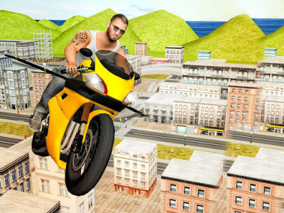 اسکرین شات بازی Flying Moto Racer 3d 7