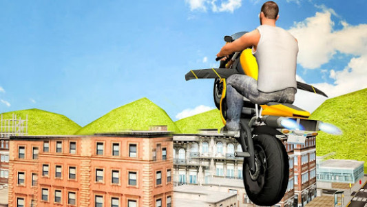 اسکرین شات بازی Flying Moto Racer 3d 4