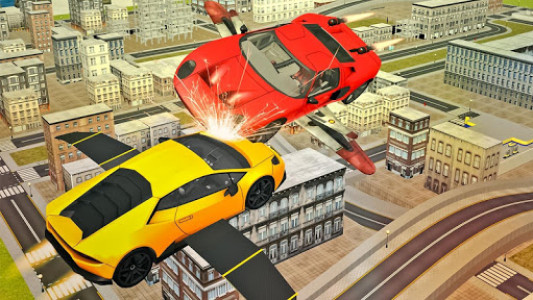 اسکرین شات بازی Flying Sport Car Simulator2016 1