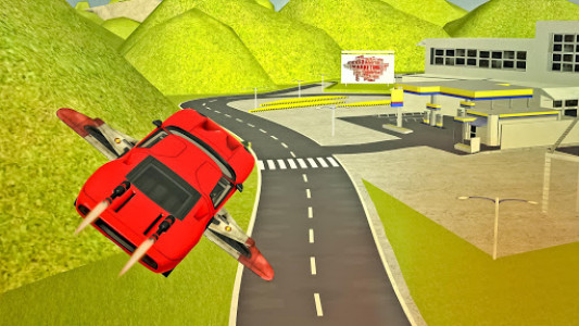 اسکرین شات بازی Flying Sport Car Simulator2016 7