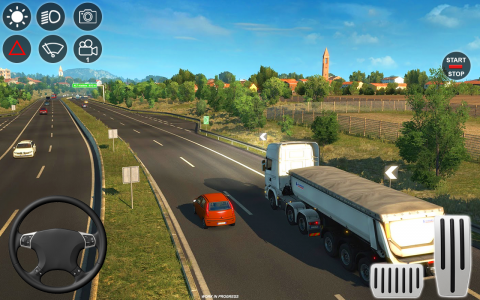 اسکرین شات بازی Modern Euro Truck Simulator 3d 4