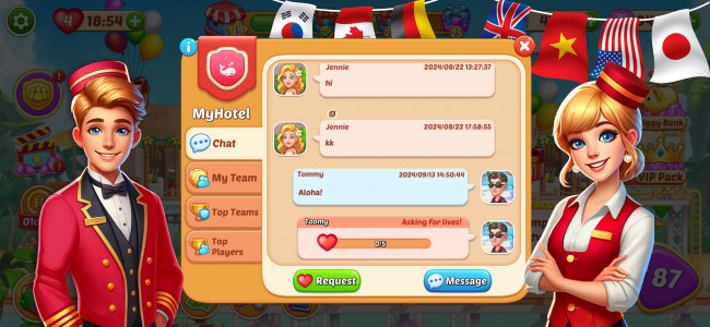 اسکرین شات 5 بازی My Hotel ™ Grand Fun Mania!