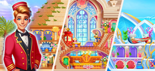 اسکرین شات 2 بازی My Hotel ™ Grand Fun Mania!
