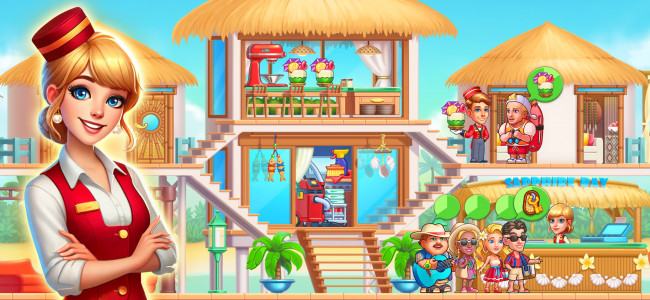 اسکرین شات 1 بازی My Hotel ™ Grand Fun Mania!
