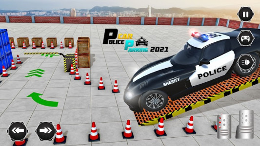 اسکرین شات بازی Police Car Parking Mania : Car Driving Games 1