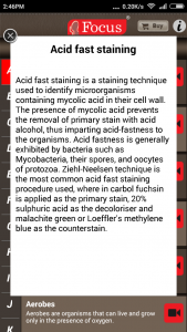 اسکرین شات 3 برنامه Microbiology Dictionary