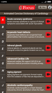 اسکرین شات برنامه Cardiology-Animated Dictionary 2