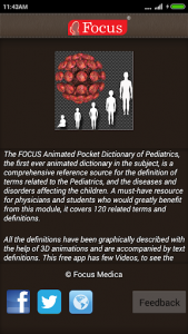 اسکرین شات برنامه Pediatrics Dictionary 5