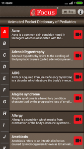 اسکرین شات برنامه Pediatrics Dictionary 2