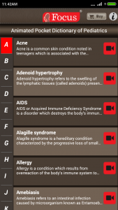 اسکرین شات 2 برنامه Pediatrics Dictionary