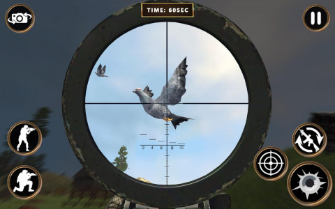 اسکرین شات بازی Pigeon Hunting & Shooting Game 1
