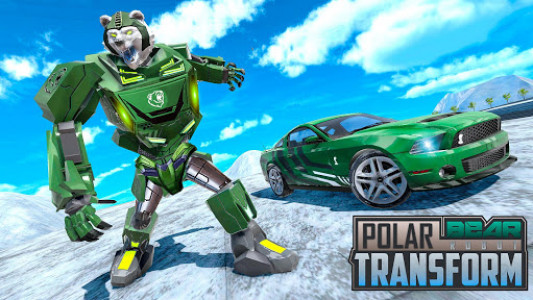 اسکرین شات بازی Polar Bear Robot Car Transform: War Robot Games 2