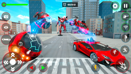 اسکرین شات برنامه Red Ball Robot Car: Robot Game 5