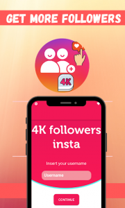 اسکرین شات برنامه 4K Followers -- followers& Likes for Instagram 1