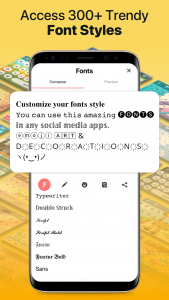 اسکرین شات 2 برنامه Font Changer Stylish Keyboard