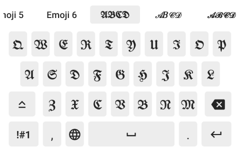 اسکرین شات برنامه Aa Fonts Keyboard & Emoji 5