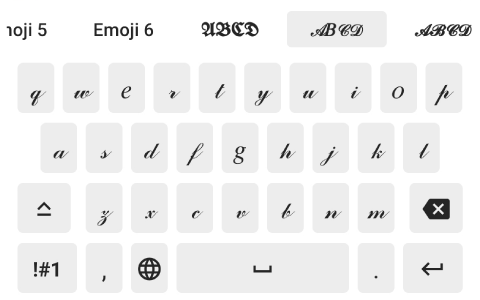 اسکرین شات برنامه Aa Fonts Keyboard & Emoji 7
