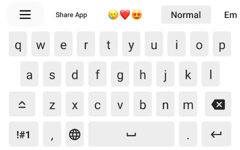 اسکرین شات برنامه Aa Fonts Keyboard & Emoji 1