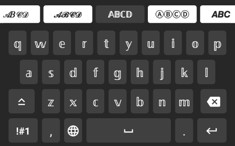 اسکرین شات برنامه Aa Fonts Keyboard & Emoji 3