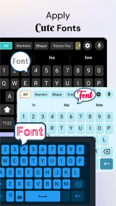 اسکرین شات برنامه Fonts Keyboard Themes - Emoji 1