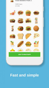 اسکرین شات برنامه Food Stickers For WhatsApp  (WAStickers) 2