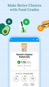 اسکرین شات برنامه Calorie Counter App: Fooducate 2