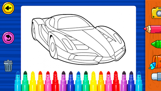 اسکرین شات بازی Learn Coloring & Drawing Car Games for Kids 3