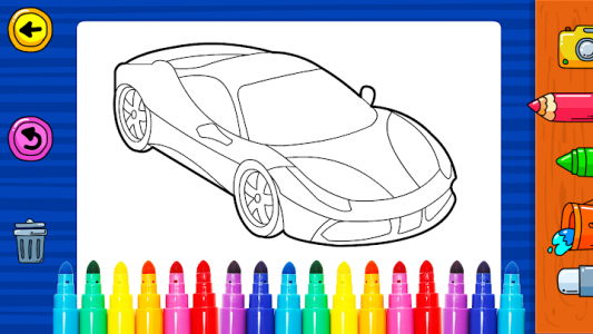 اسکرین شات بازی Learn Coloring & Drawing Car Games for Kids 5