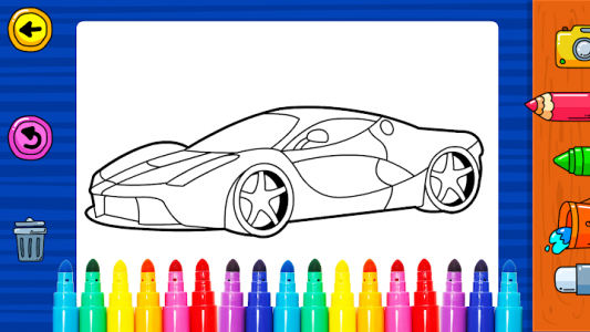 اسکرین شات بازی Learn Coloring & Drawing Car Games for Kids 1